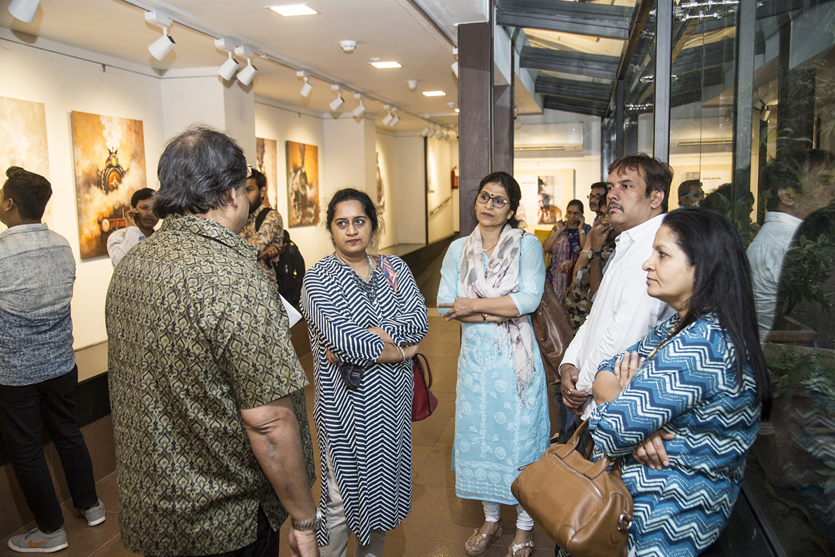 A solo show at Jehangir Art Gallery, Mumbai, 2018_A