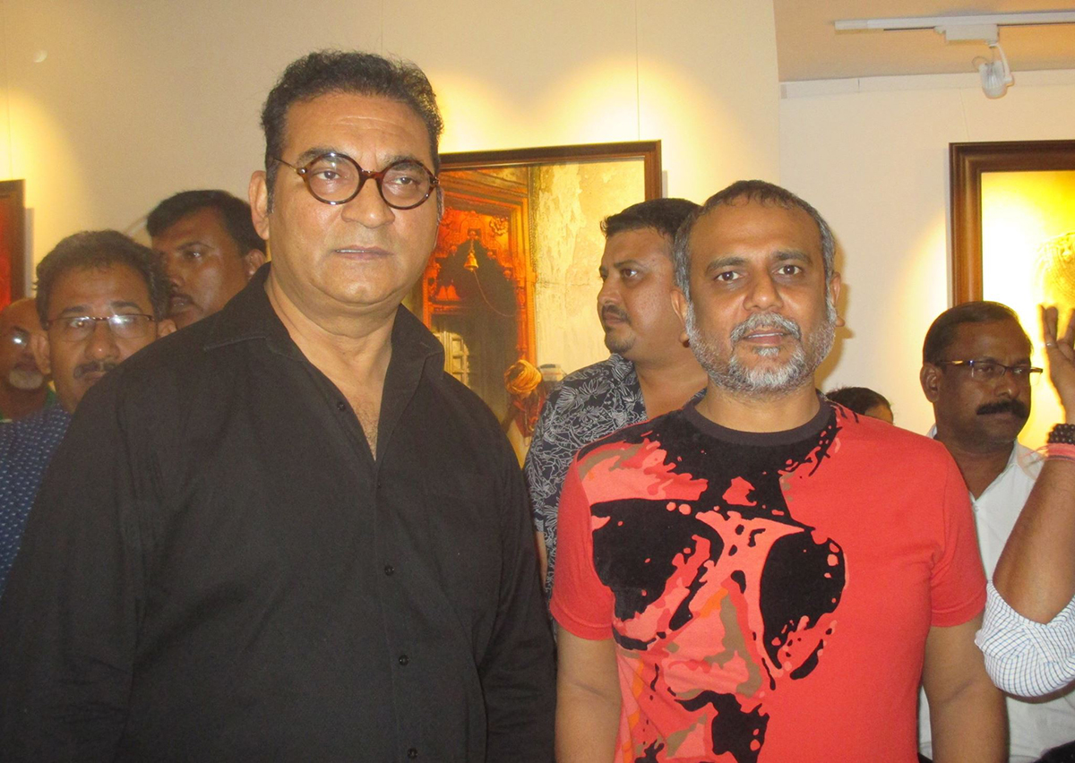 With Abhijeet Bhattacharya at Taj Art Gallery, Mumbai