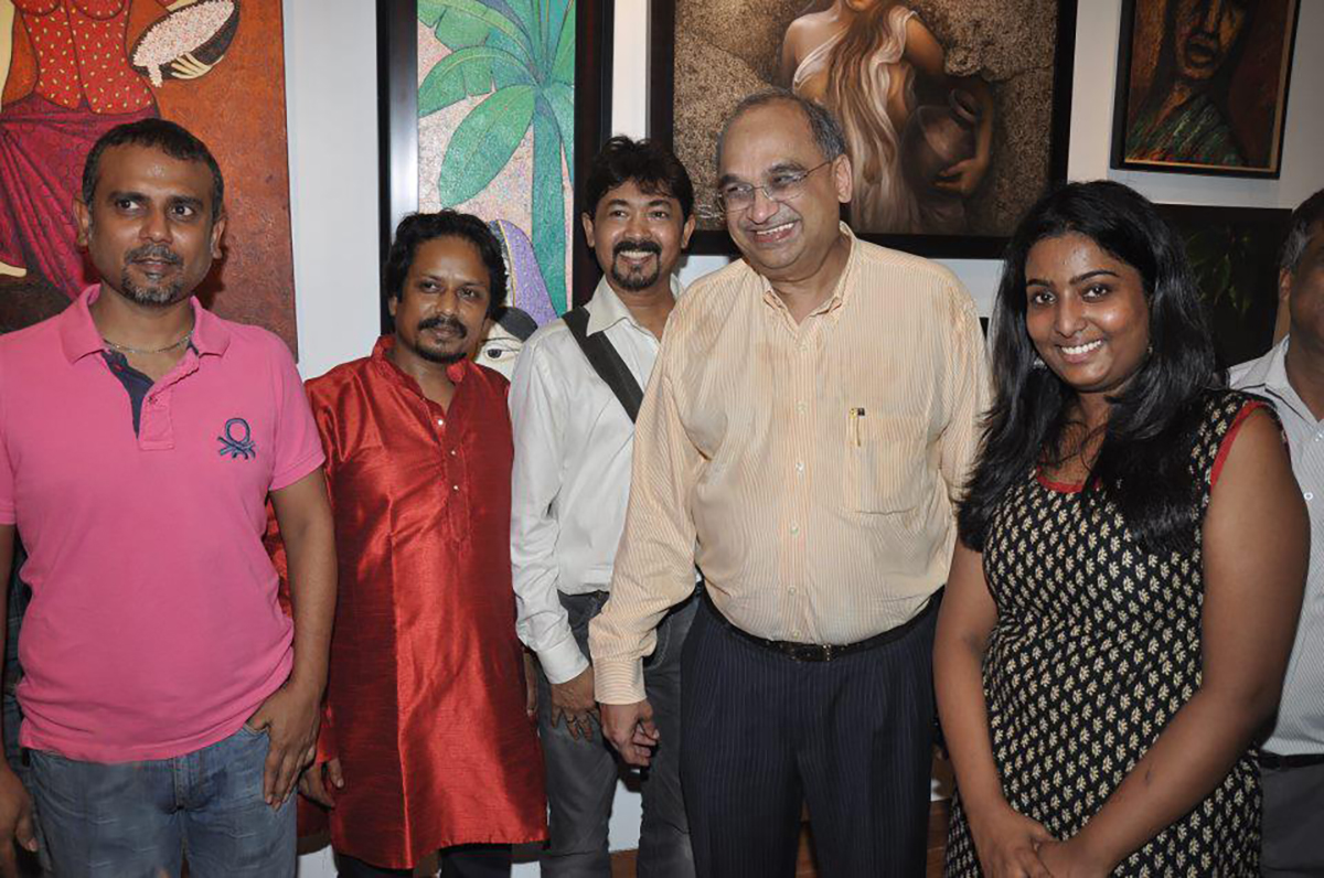With Bharat Shah Executive Director, ASK Group. at JS Art Gallery, Mumbai