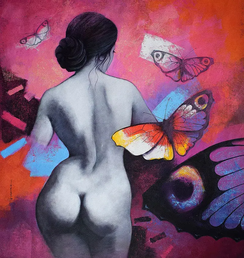 You are currently viewing Kishore Pratim Biswas Colours Up The Female Fantasy With His Current Painting Exhibition
