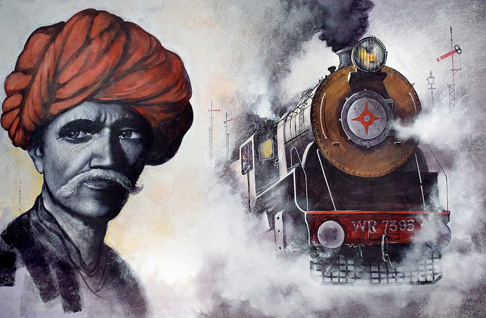 You are currently viewing Capturing the Essence of Indian Steam Locomotives: An Artistic Journey Of Kishore Pratim Biswas